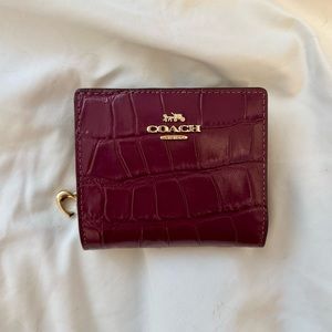 Coach Wallet- Purple Croc